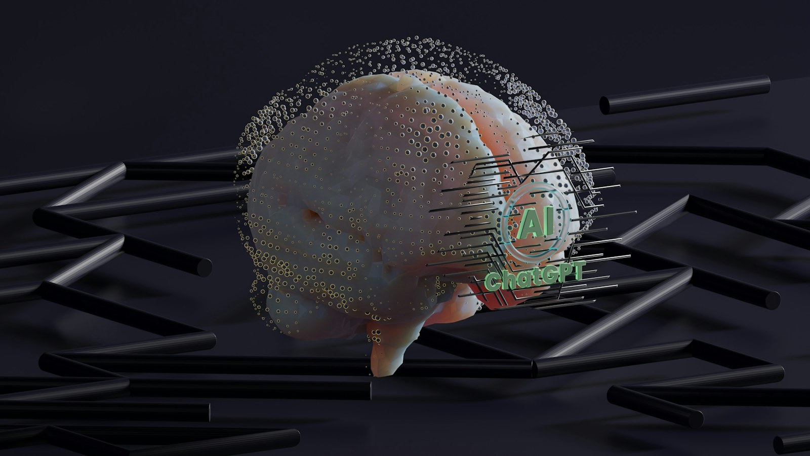 a computer generated image of a human head