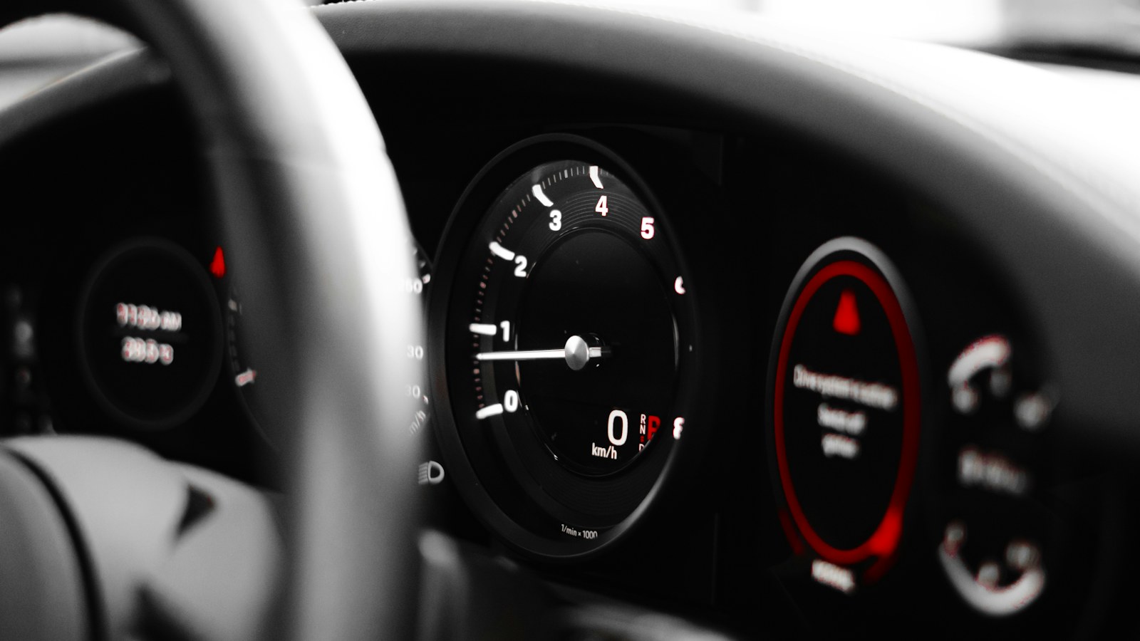 a close up of a car dashboard